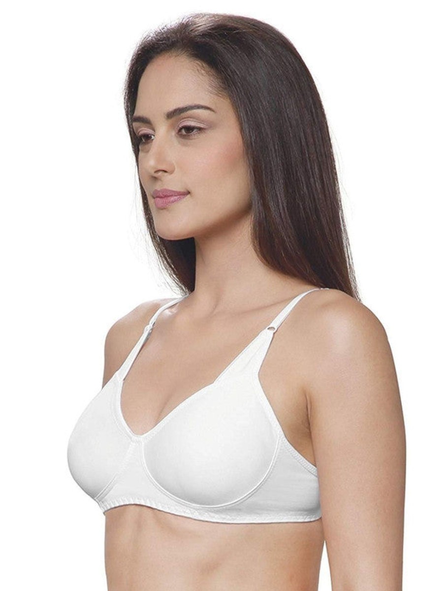 Bra Lovable | Lovable Non Padded Non Wired Full Coverage Bra Adl-13_ White