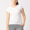 Sportswear Lovable | Women Solid Top - Inner Flow-Wh White