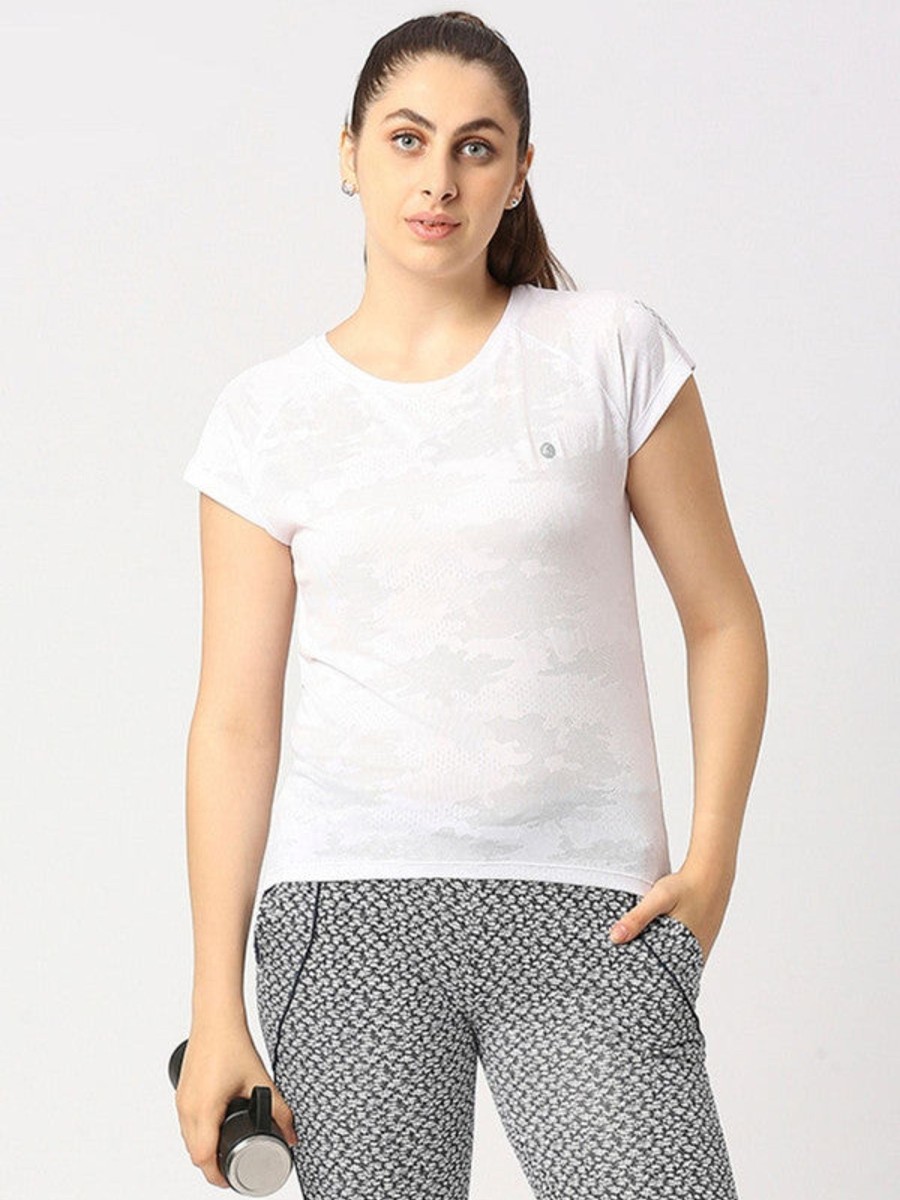 Sportswear Lovable | Women Solid Top - Inner Flow-Wh White