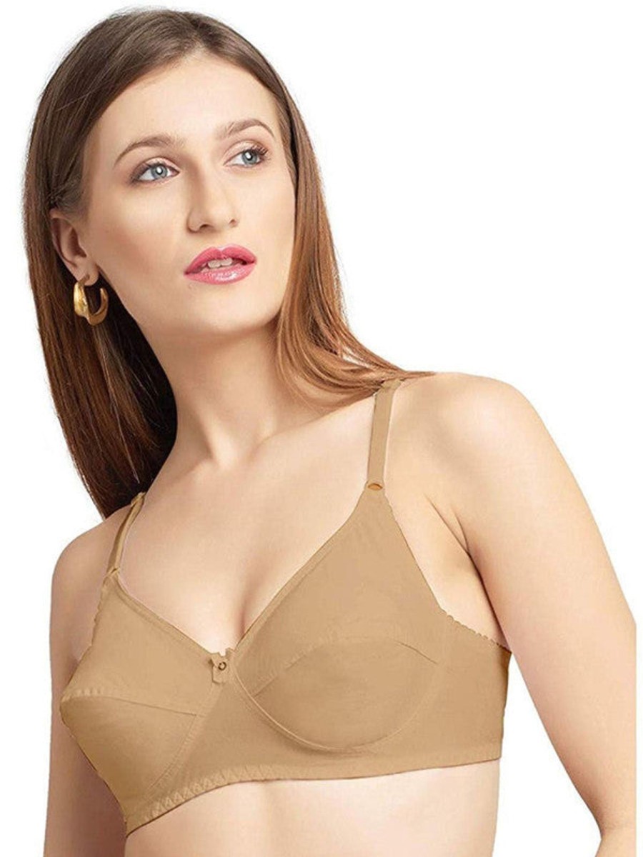 Bra Daisy Dee | Daisy Dee Skin Non Padded Non Wired Full Coverage Bra Nmeln_Skin Beige