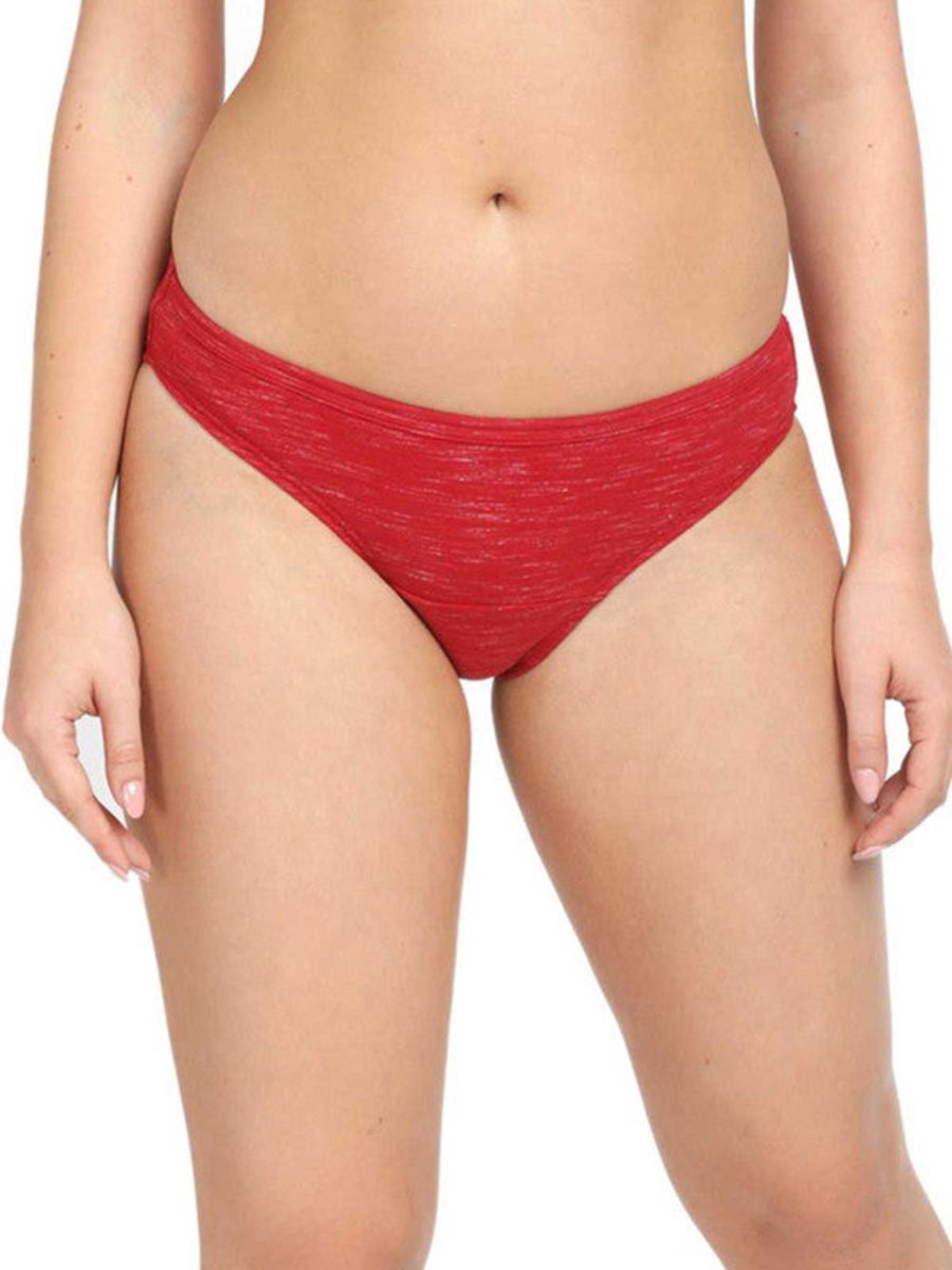 Panty Lovable | Women Solid Bikini Panty Premium Panties_Brick Red