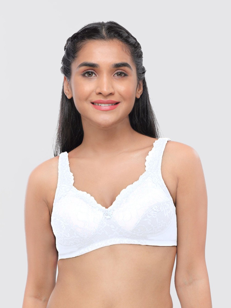 Bra Lovable | Lovable Non Padded Non Wired Full Coverage Bra Original White