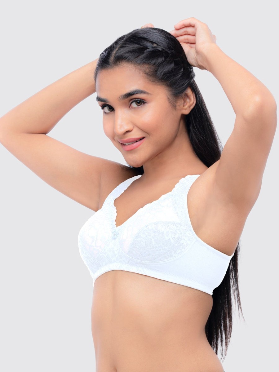 Bra Lovable | Lovable Non Padded Non Wired Full Coverage Bra Original White