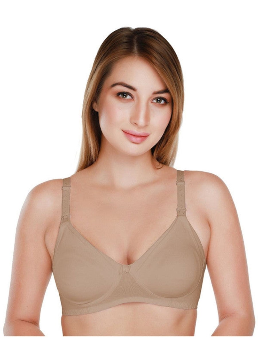 Bra Daisy Dee | Daisy Dee Skin Maternity Non Padded Non Wired Full Coverage Bra Nmdna_Skin Beige