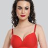 Bra Lovable | Lovable Brilliant Padded Non Wi 3/4Th Coverage Bra Le-227-Brilliant Red