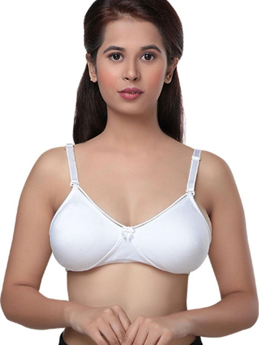 Bra Lovable | Lovable Non Padded Non Wired Full Coverage Bra Marvel_ White