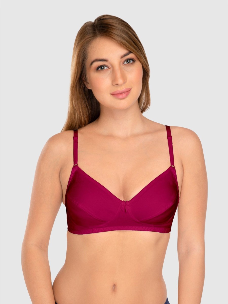 Bra Daisy Dee | Daisy Dee Wine Non Padded Non Wired Full Coverage Bra Nclbr_Wine Purple