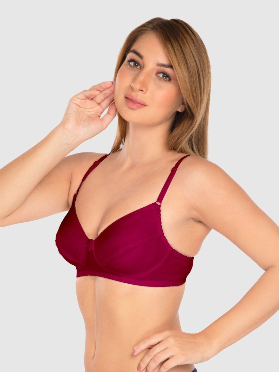 Bra Daisy Dee | Daisy Dee Wine Non Padded Non Wired Full Coverage Bra Nclbr_Wine Purple