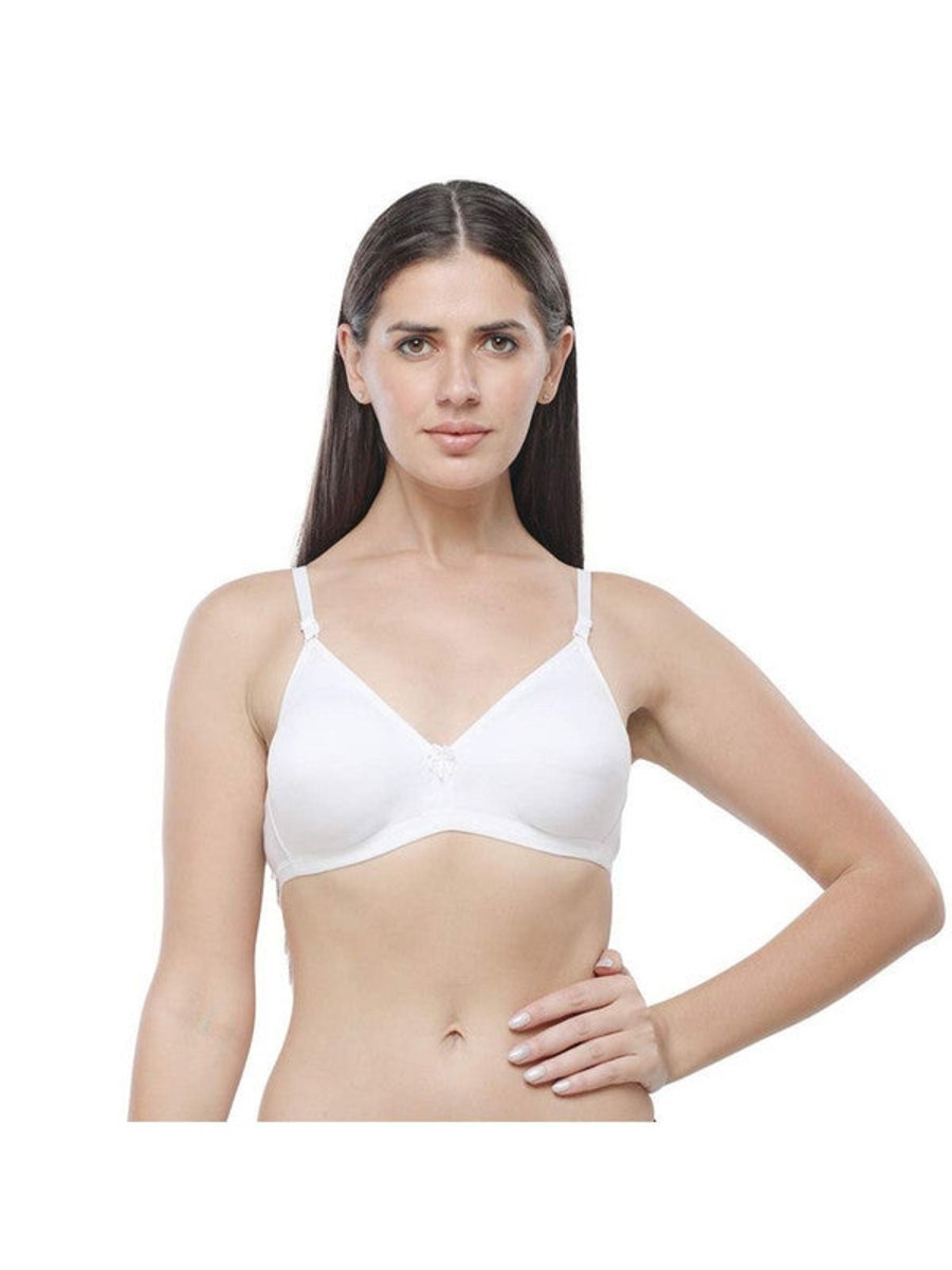 Bra Daisy Dee | Daisy Dee Non Padded Non Wired Full Coverage Bra Nadr_ White