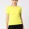 Sportswear Lovable | Women Solid Regular Fit Sports T-Shirt - Ventura Tee-Yl Yellow