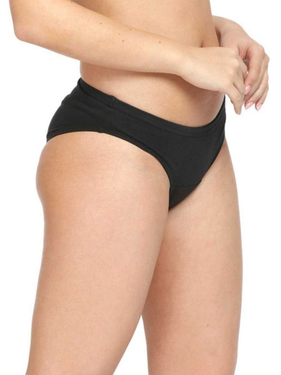 Panty Lovable | Women Solid Premium Panty - Premiumpanties Black