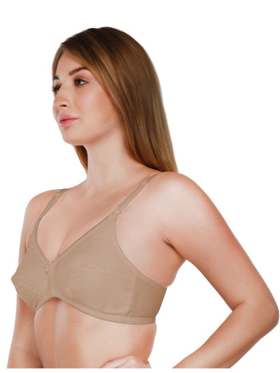 Bra Daisy Dee | Daisy Dee Skin Non Padded Non Wired Full Coverage Bra Nfery_Skin Beige