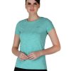 Sportswear Lovable | Women Regular Fit Solid Top - 4W-Cruiser Tee-Gn Green