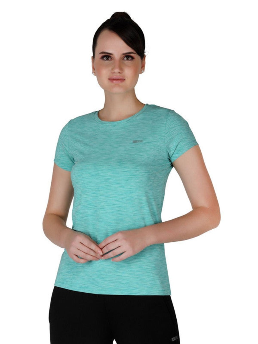 Sportswear Lovable | Women Regular Fit Solid Top - 4W-Cruiser Tee-Gn Green