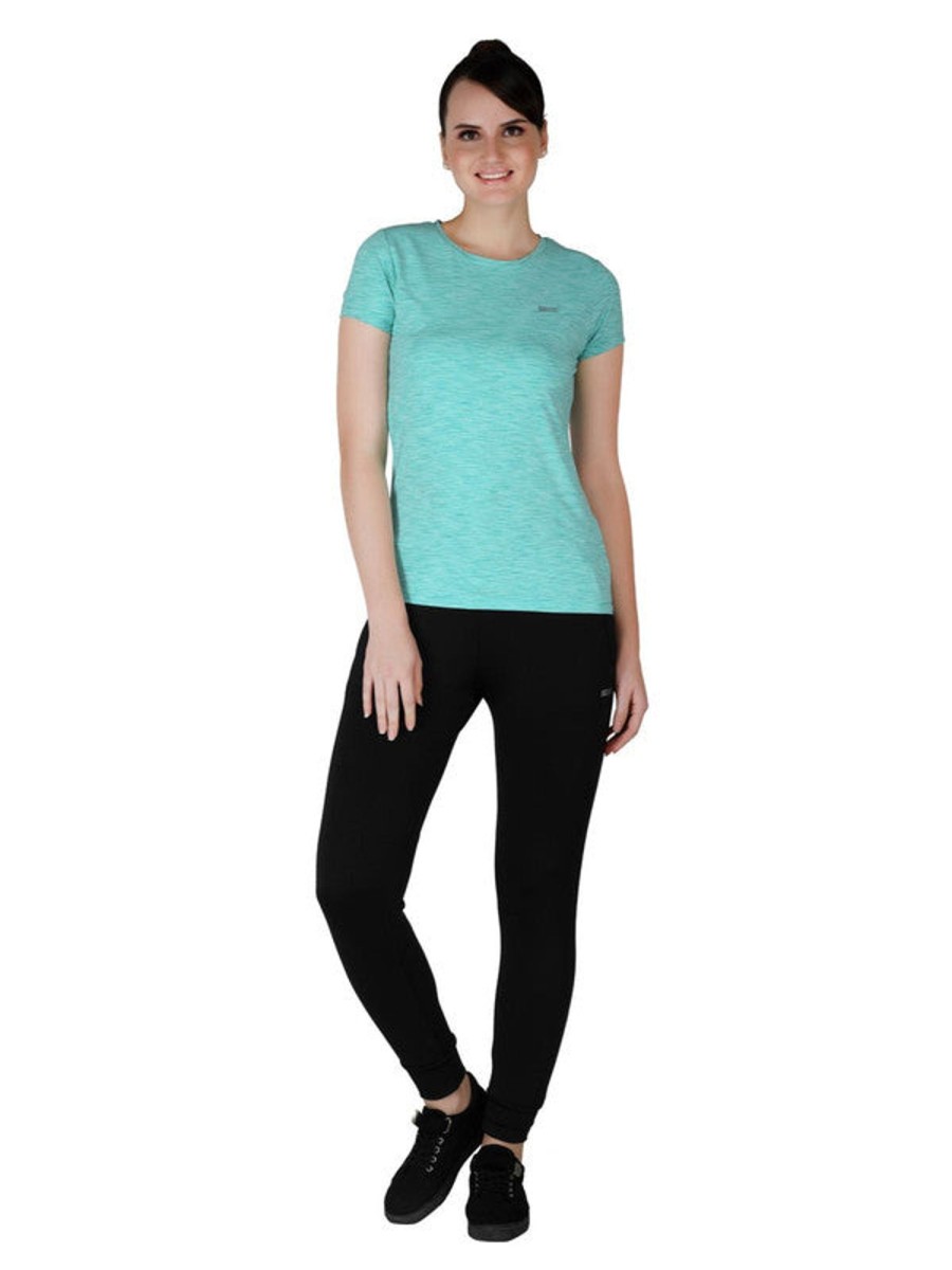 Sportswear Lovable | Women Regular Fit Solid Top - 4W-Cruiser Tee-Gn Green