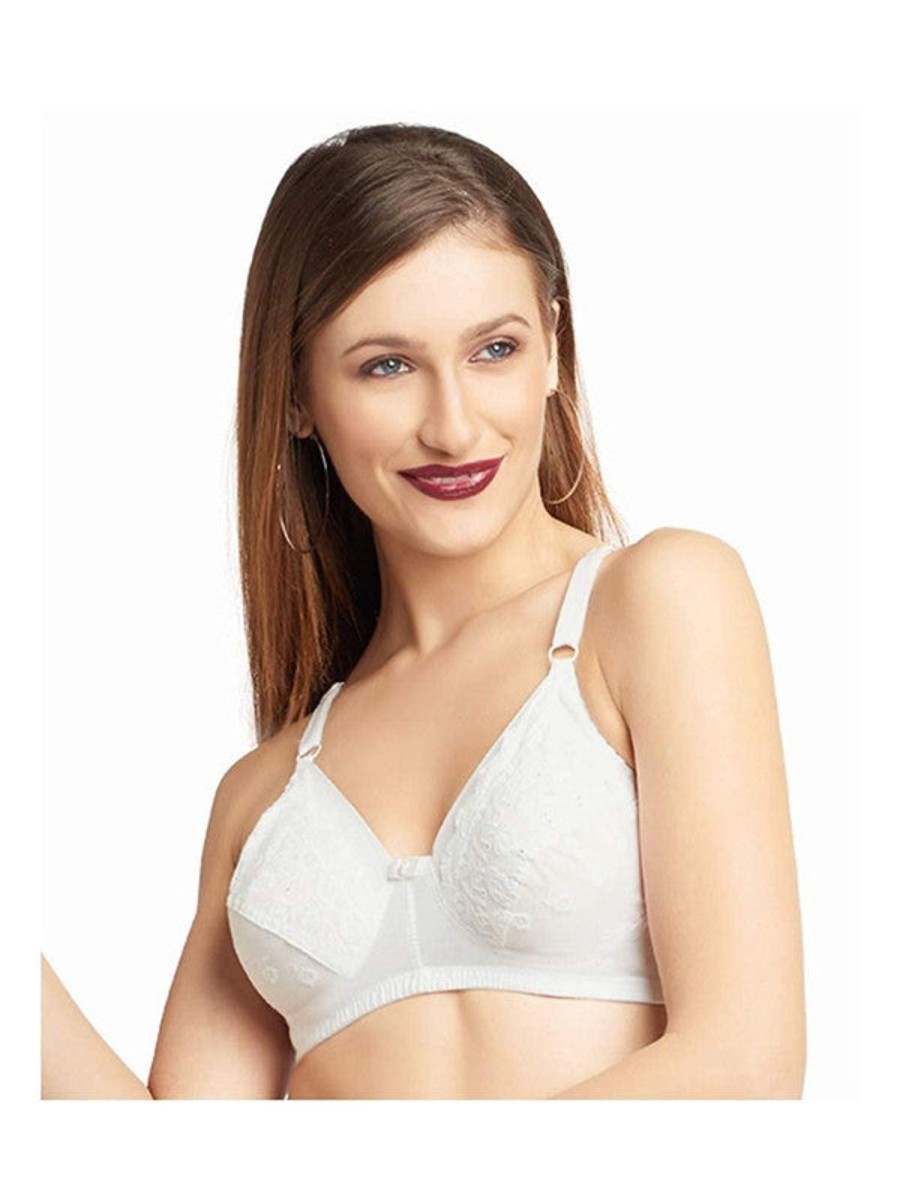 Bra Daisy Dee | Daisy Dee Non Padded Non Wired Full Coverage Bra Nchresma_ White