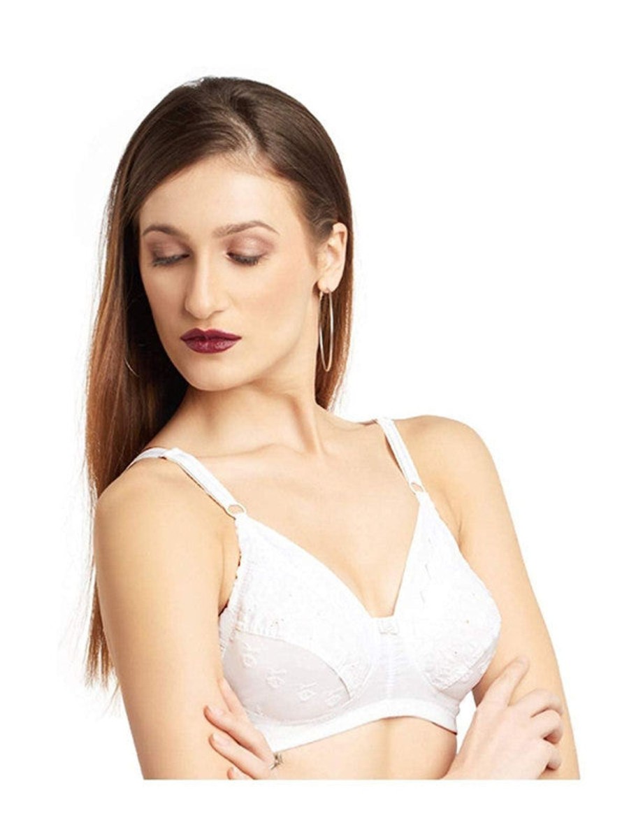 Bra Daisy Dee | Daisy Dee Non Padded Non Wired Full Coverage Bra Nchresma_ White