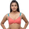 Bra Daisy Dee | Daisy Dee Carrot Non Padded Non Wired 3/4Th Coverage Bra -Diya_Carrot Coral