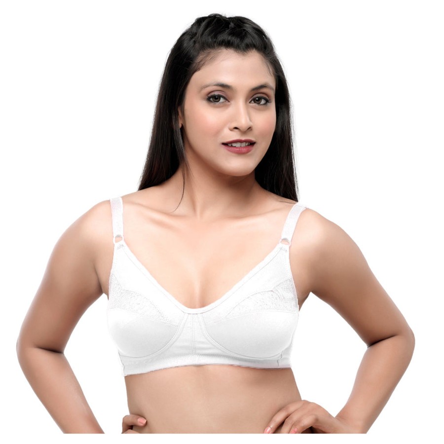 Bra Lovable | Lovable Non Padded Non Wired Full Coverage Bra Adl-The 1_ White