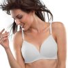 Bra Lovable | Lovable Lightly Padded Non Wired Full Coverage T-Shirt Bra Confi-41_ White